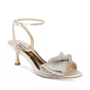 Badgley Mischka Silver Heels